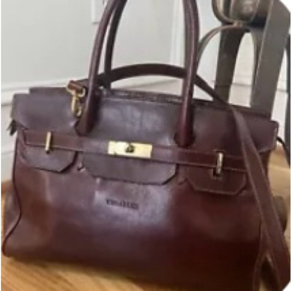 Coach Dark Brown Leather Satchel